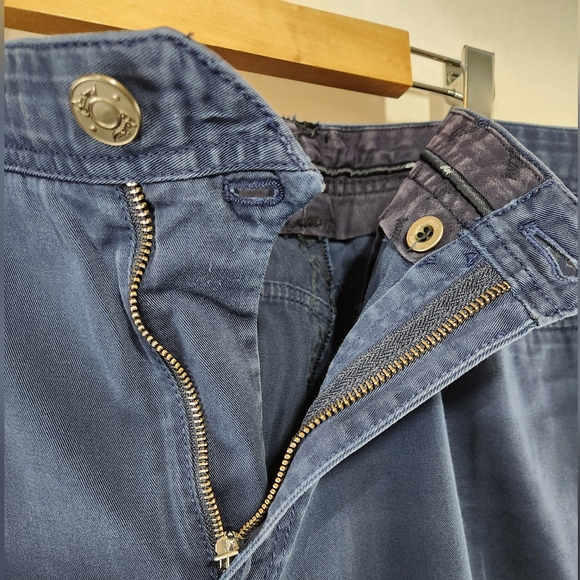 Outstanding BRIONI Navy Blue Cotton Blend Straight Leg Chinos Made Italy sz 44 - Picture 8 of 11